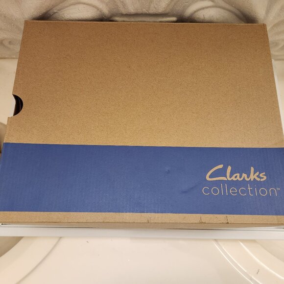 Clarks Annnadel Eirwyn Black Nubuck Wedge sandals. NIB. Size 12 Wide - Picture 9 of 9